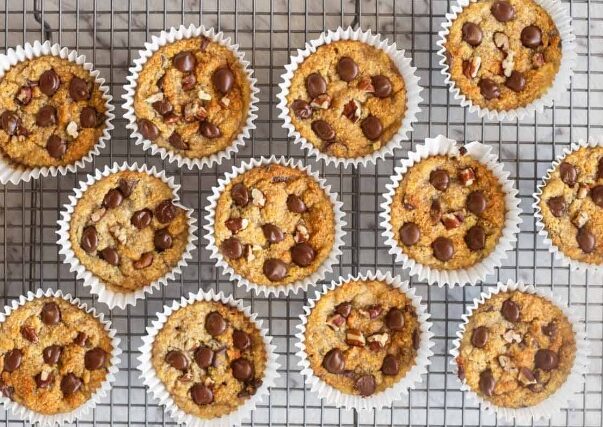 Almond Banana Muffins, Gluten-Free Banana Muffins, Healthy Banana Muffins, Low-Carb Banana Muffins