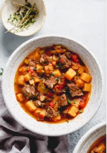 Pressure Cooker Beef Vegetable Soup Instant Pot Beef Stew Easy Beef and Veggie Soup Quick Instant Pot Beef Soup