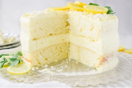 "Citrus Cream Cake", "Lemon Layer Cake", "Creamy Lemon Dessert"