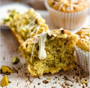 "Pistachio Muffin Recipe", "Nutty Muffins", "Pistachio Baked Goods"