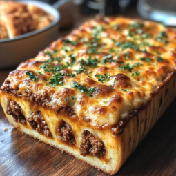 Garlic Bread Cheesy Sloppy Joe Bake – Ultimate Comfort Food Recipe