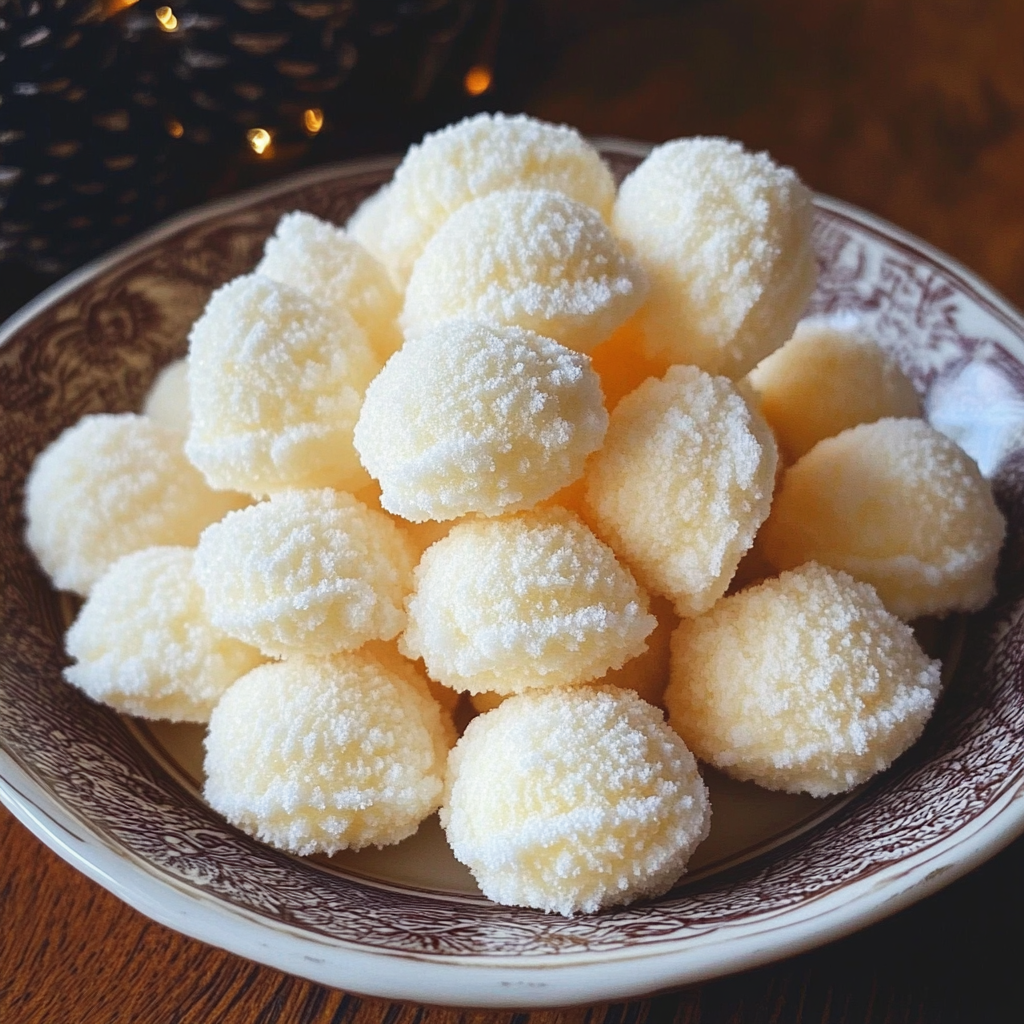 Sweetened Condensed Milk Snowballs