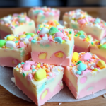 Easy Fruity Marshmallow Fudge – A No-Bake, Fun & Colorful Treat