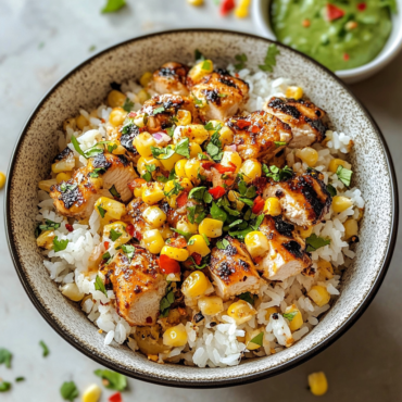 Street Corn Chicken Rice Bowl