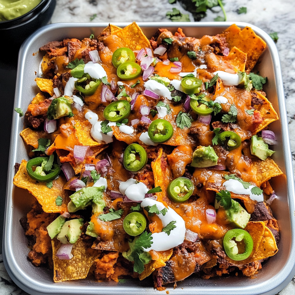 Sweet Potato Nachos – A Healthy, Crispy & Flavorful Snack