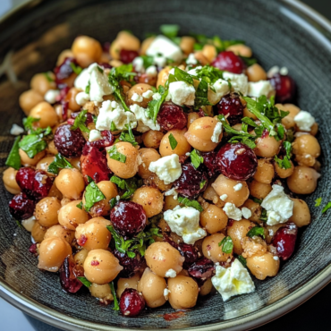 Feta and Cranberry Chickpeas