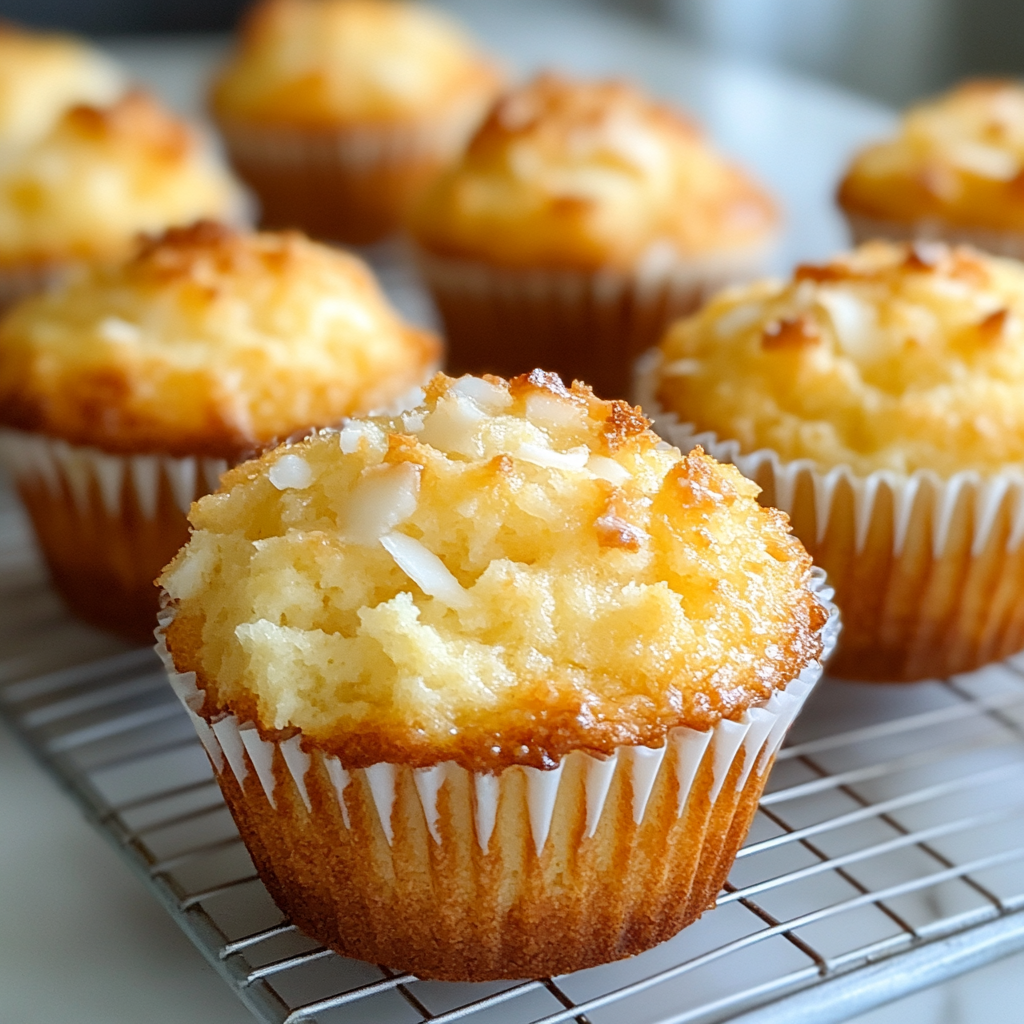 Coconut and Pineapple Cottage Cheese Muffins – Moist & Tropical Treat