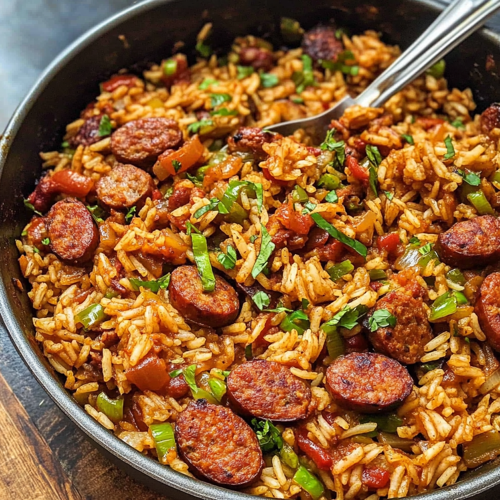 Cajun Sausage and Rice Skillet – Easy One-Pan Meal