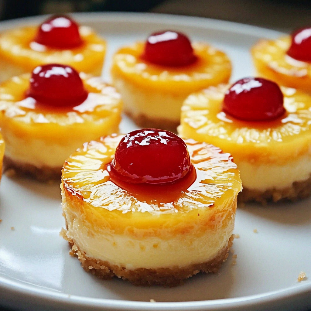 Mini Pineapple Upside-Down Cheesecakes – Easy & Delicious Recipe