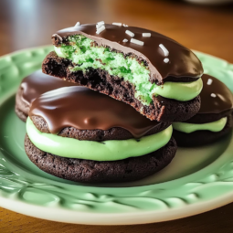 Easy Grasshopper Cake Mix Cookies – Mint Chocolate Perfection!