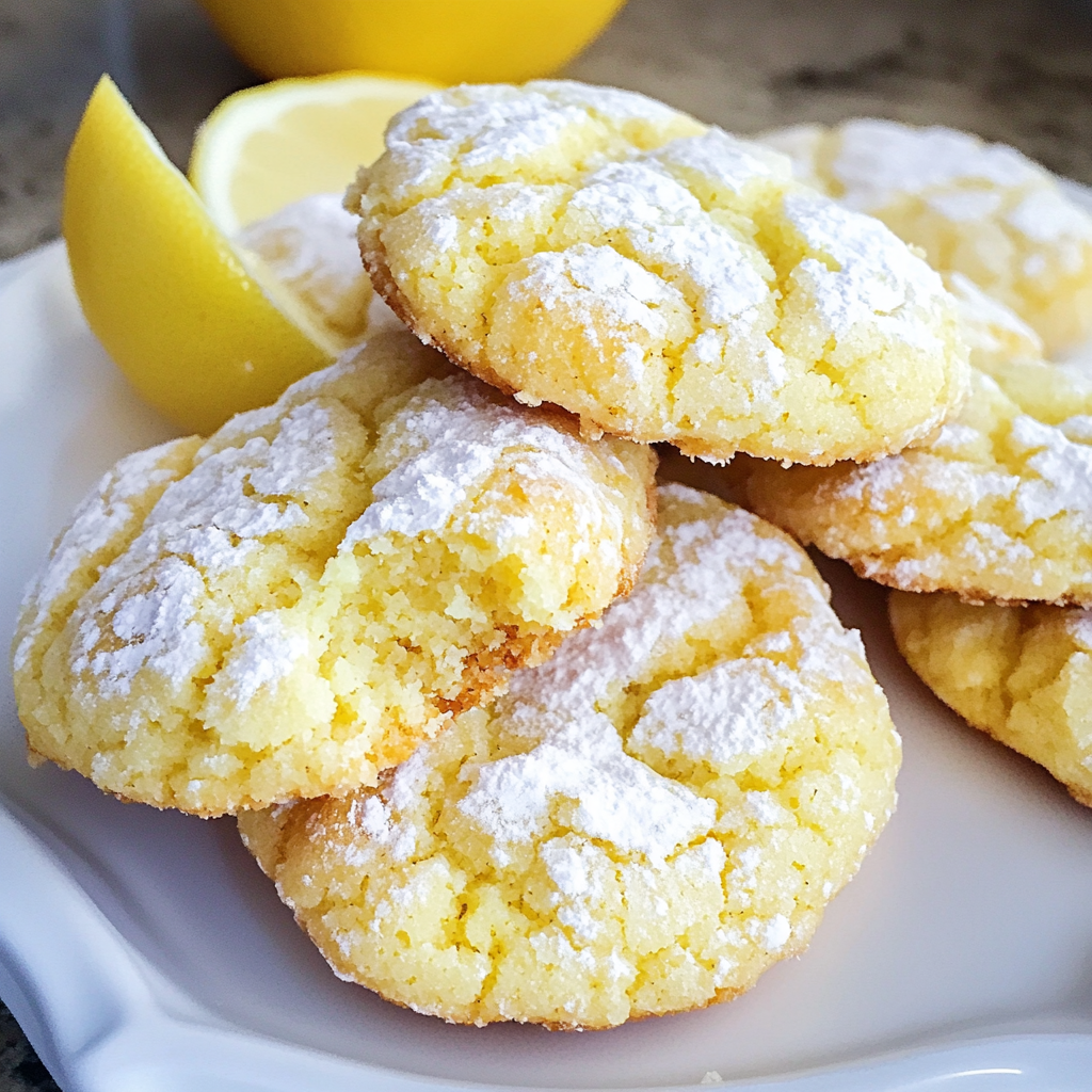 Lemon Crinkle Cookies – Soft, Chewy & Bursting with Citrus Flavor