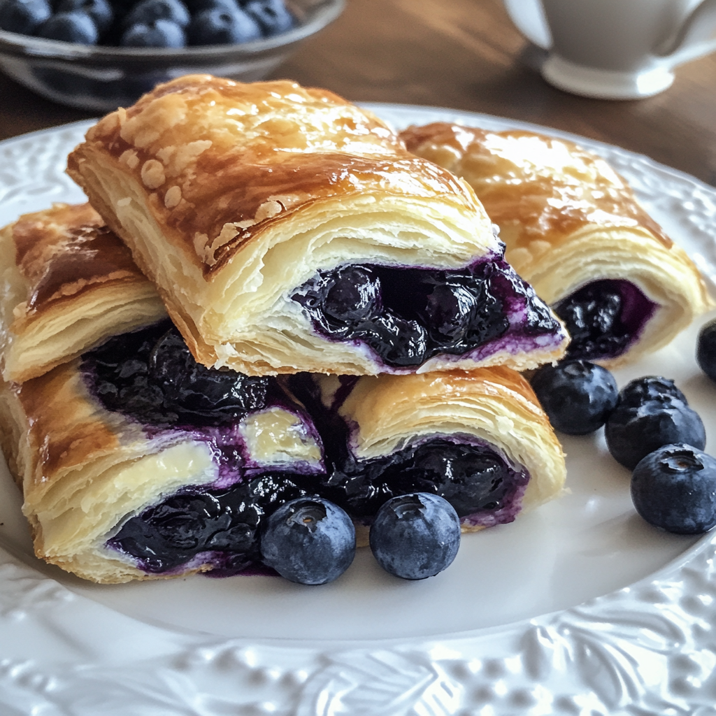 Blueberry Cream Cheese Puff Pastry – Flaky, Sweet & Easy to Make