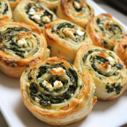 Spinach Feta Pinwheels – Easy Puff Pastry Appetizer Recipe