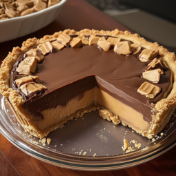 Reese’s Peanut Butter Cup Pie Recipe – Rich, Creamy & Irresistible Dessert