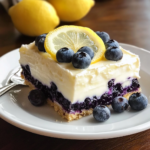 Lemon Blueberry Delight Recipe | Easy No-Bake Dessert for Summer Gatherings